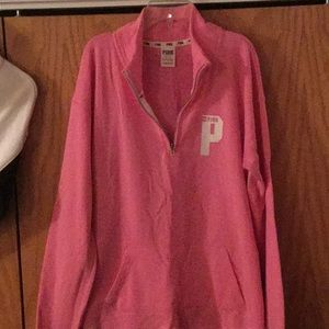 VS Pink sweatshirt Quarter Zip